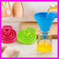 Amazon Hot Selling Square Folding Funnels Silicone Collapsible Funnel